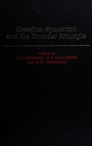 Couverture : Genetics, speciation, and the Founder principle