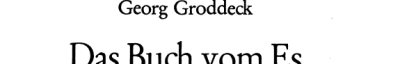 Couverture : Das Buch vom Es