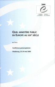 Couverture : Quel ministère public en Europe au XXIème siècle