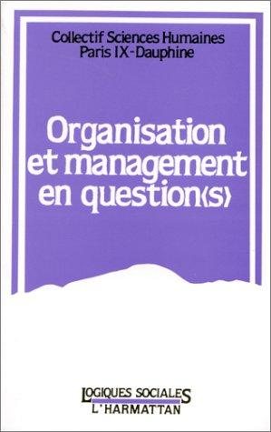 Couverture : Organisation et management en question(s)
