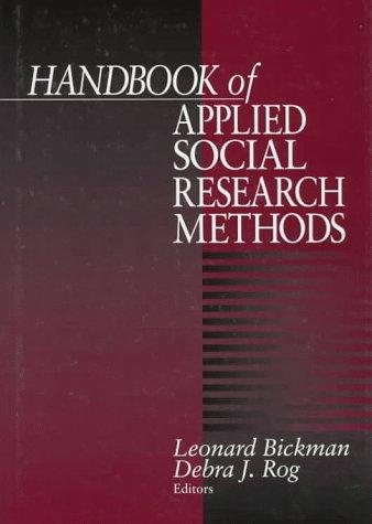 Couverture : Handbook of applied social research methods