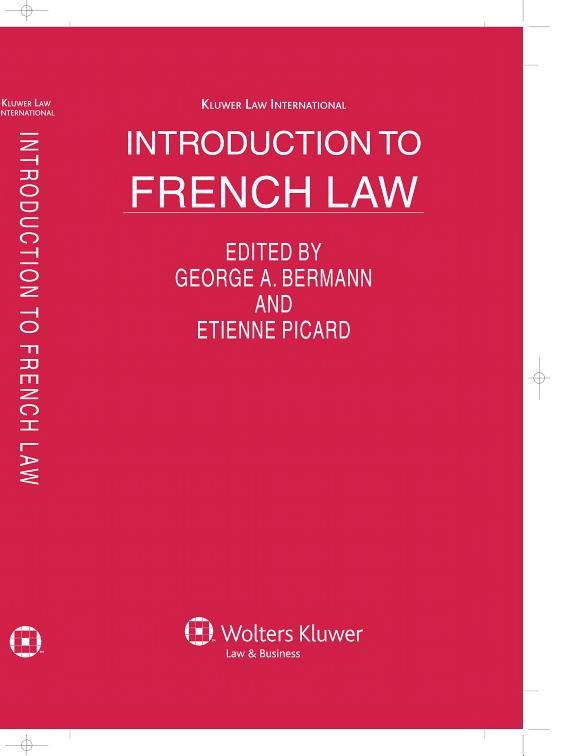 Couverture : Introduction to French law
