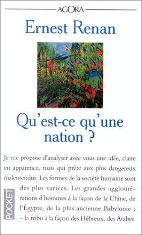 Couverture : Qu'est-ce qu'une nation ?