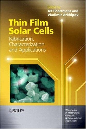 Couverture : Thin Film Solar Cells