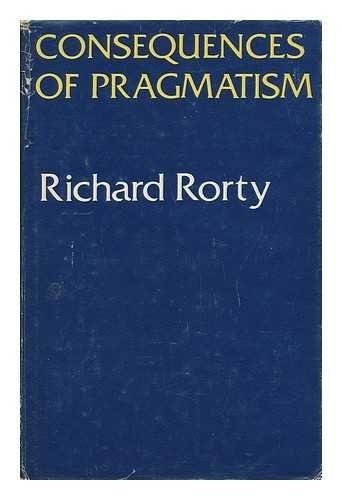 Couverture : Consequences of pragmatism