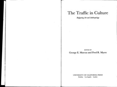 Couverture : The traffic in culture
