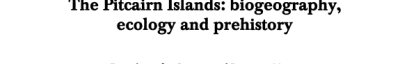 Couverture : Pitcairn Islands