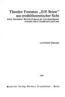 Couverture : Theodor Fontanes "Effi Briest" aus erzähltheoretischer Sicht