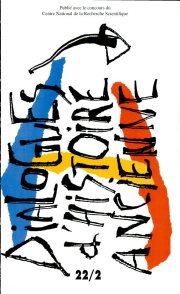 Couverture : Dialogues d'histoire ancienne. 22. 2, 1996