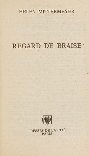 Couverture : Regard de braise