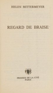 Couverture : Regard de braise
