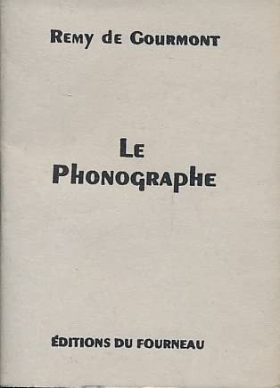Couverture : Le phonographe
