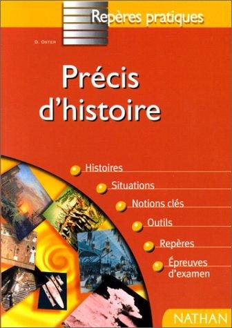 Couverture : Précis d'histoire
