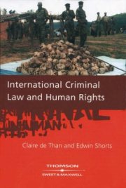 Couverture : International criminal law and human rights