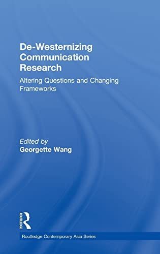 Couverture : De-westernizing communication research