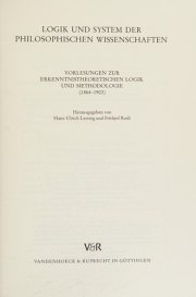 Couverture : Logik und System der Philosophischen Wissenschaften