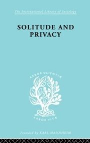 Couverture : Solitude and privacy