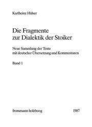 Couverture : Die Fragmente zur Dialektik der Stoiker