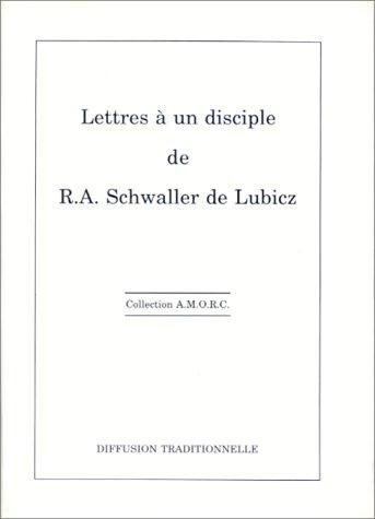 Couverture : Lettres à un disciple