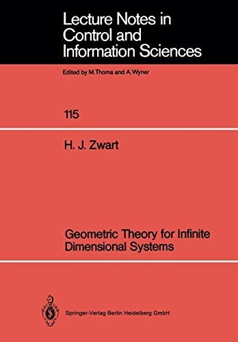 Couverture : Geometric Theory for Infinite Dimensional Systems