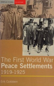 Couverture : The First World War peace settlements, 1919-1925