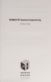Couverture : WiMax RF systems engineering