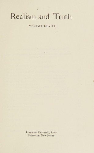 Couverture : Realism and truth