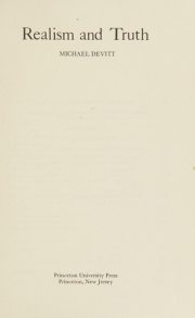 Couverture : Realism and truth