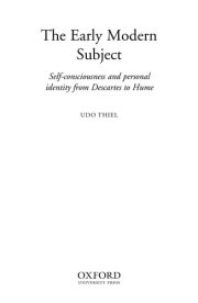 Couverture : The early modern subject