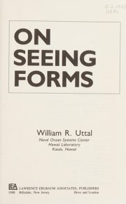 Couverture : On seeing forms
