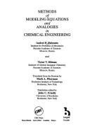 Couverture : Methods of modeling equations and analogies in chemical engineering