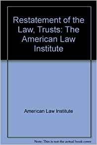Couverture : Restatement of the law, second, trusts 2d