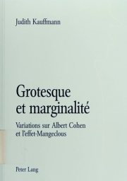 Couverture : Grotesque et marginalité