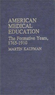 Couverture : American medical education