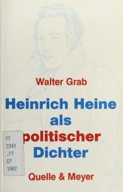 Couverture : Heinrich Heine als politischer Dichter