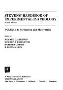 Couverture : Stevens' handbook of experimental psychology.