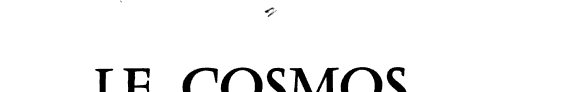 Couverture : Le cosmos et l'imagination