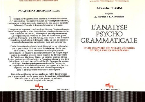 Couverture : L'analyse psychogrammaticale