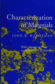 Couverture : Characterization of materials