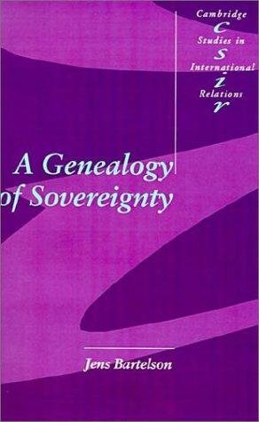 Couverture : A genealogy of sovereignty