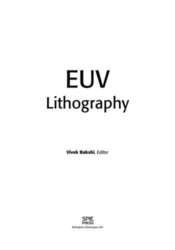 Couverture : EUV lithography