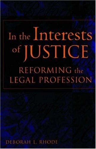 Couverture : In the Interests of Justice