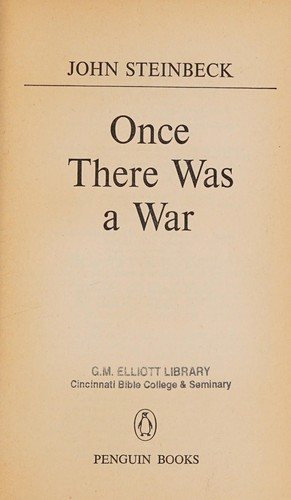 Couverture : Once there was a war