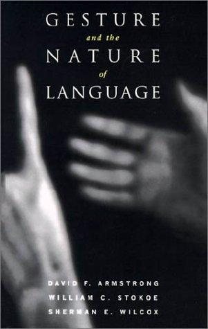 Couverture : Gesture and the nature of language