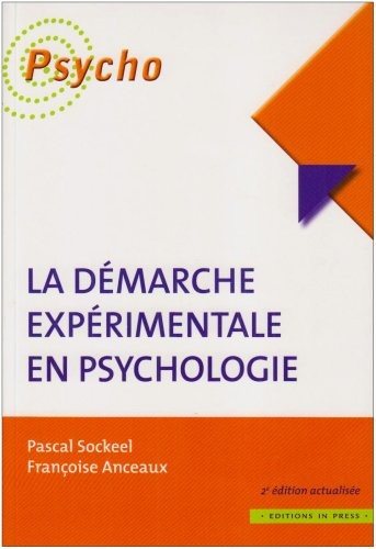 Couverture : la demarche experimentale en psychologie
