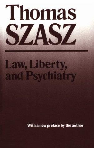 Couverture : Law, liberty, and psychiatry