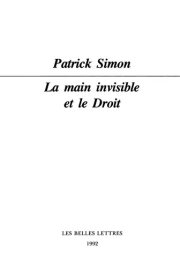 Couverture : La main invisible et le droit