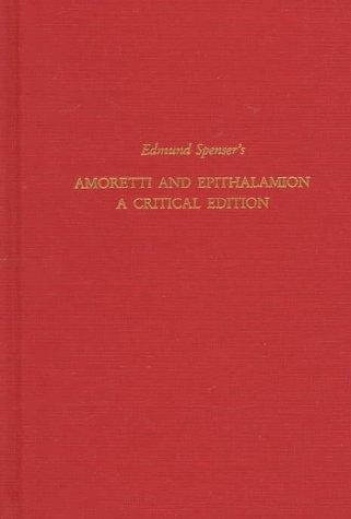 Couverture : Edmund Spenser's Amoretti and Epithalamion