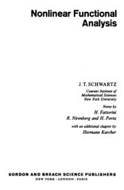 Couverture : Nonlinear functional analysis