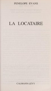 Couverture : La locataire
